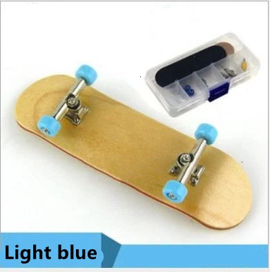 Light bLue Профессиональный мини палец Bmx скейт доска клен деревянный гриф детские игрушки рампы Мальчики гаджеты Juguetes Para Chicos Minicra - Цвет: Light bLue