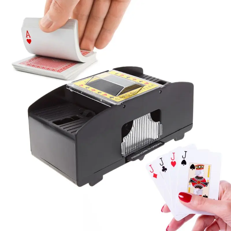 Automatic Poker Card Shuffler Board Games Battery Operated Playing Cards Shuffle for Game | Спорт и развлечения