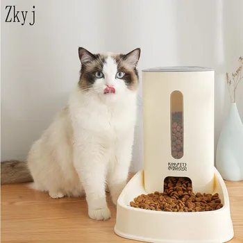 

Pet Automatic Feeder Dog Cat Puppy Food Drinker Water slow Feeder Dish Bowl Auto Feeder Dispenser Self-Dispensing Gravity