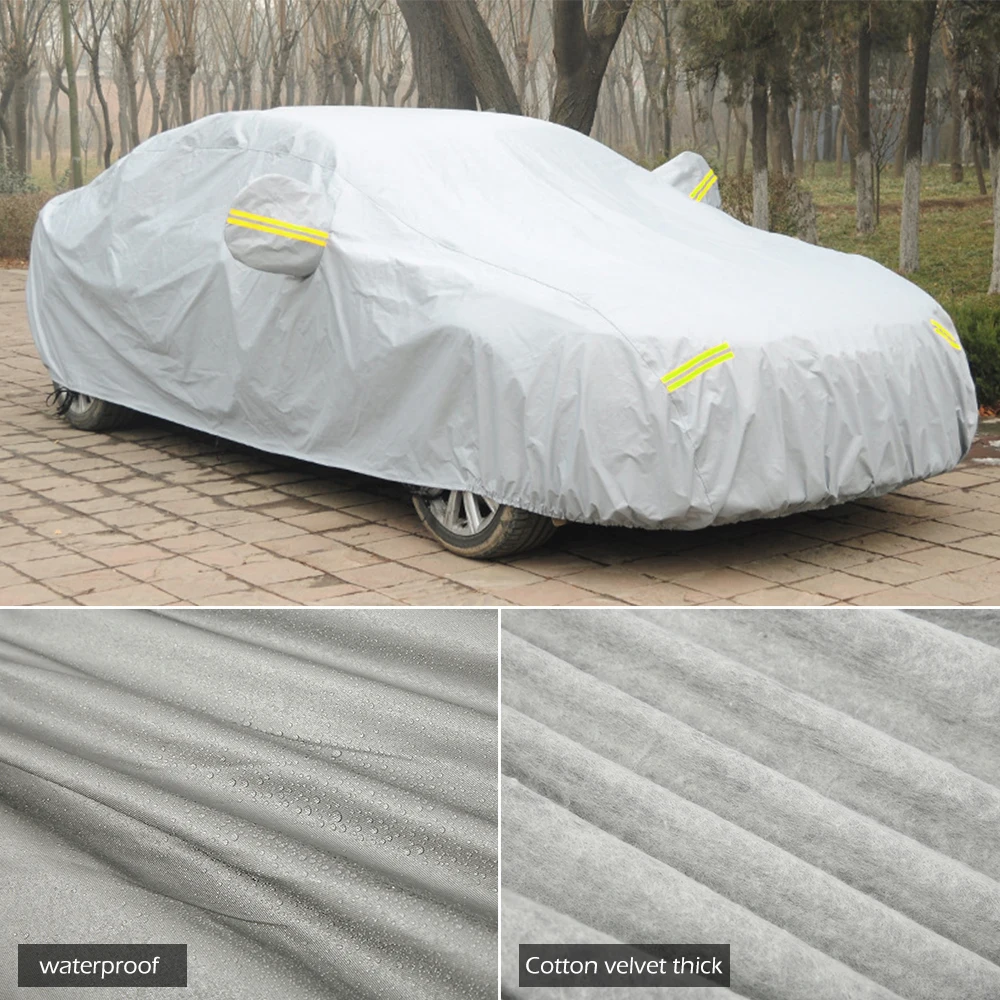 Снежно-непромокаемый автомобильный чехол для улицы, Солнцезащитный чехол, Автомобильное Зеркало, пылезащитная защита от дождя, защита от снега, внедорожника, защитный чехол для автомобиля