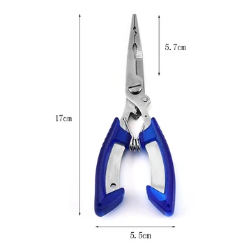 

Fishing Pliers Fish Line Cutter Scissors Mini Fish Hook Remover Multifunction Tools New Black Blue Beak Jaw