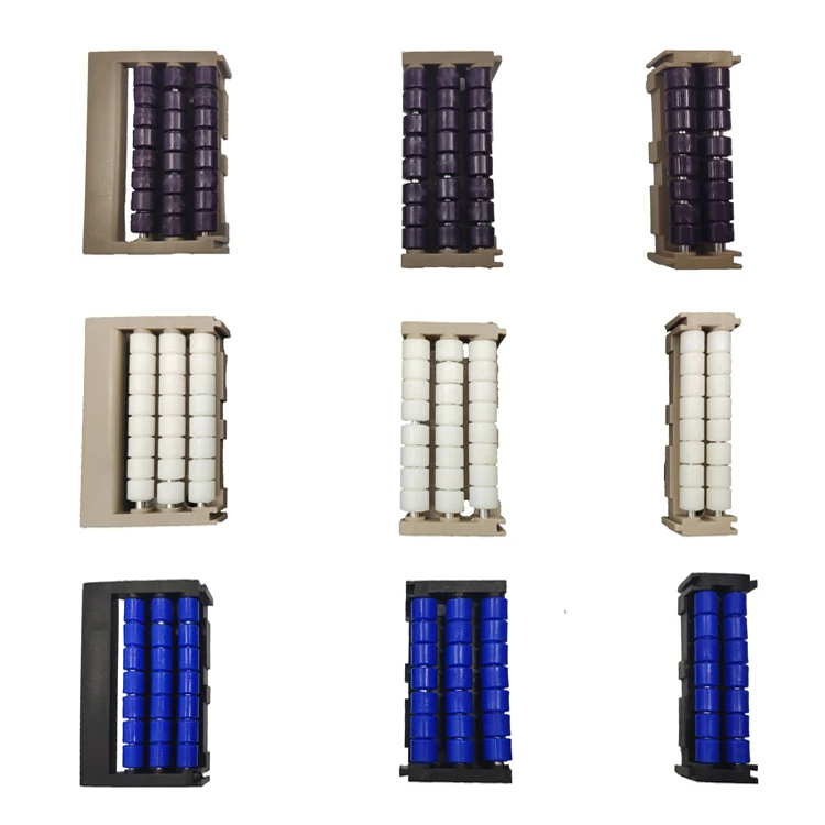 

Purple white blue ball transition plate plate chain butt plate conveyor plastic chain plate conveyor line transition plate