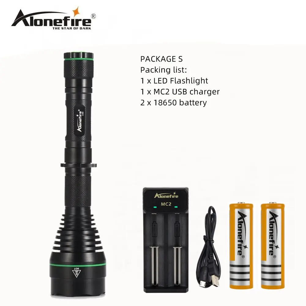 AloneFire X480 Cree XM L2 светодиодный фонарь для кемпинга тактический Водонепроницаемый 5 режимов фонарь для походов - Испускаемый цвет: Package  S