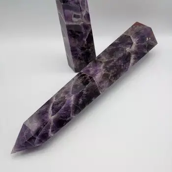 

TOP !!!!!! NATURAL Dream Amethyst QUARTZ CRYSTAL WAND POINT HEALING