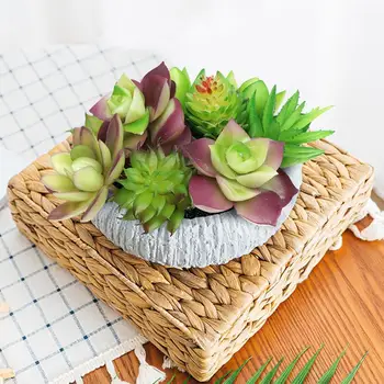 

Artificial Succulent Plants Small Faux Cacti Indoor Outdoor Garden Miniature Dec
