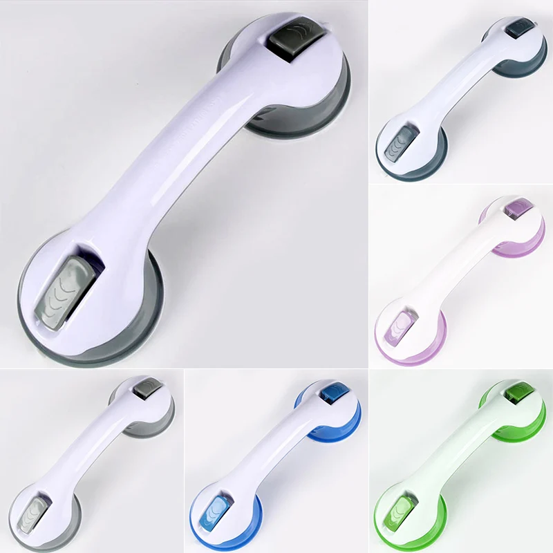 

Bathroom Strong Vacuum Suction Cup Handle Anti-slip Support Helping Grab Bar for elderly Safety Handrail Bath Shower Grab Bar