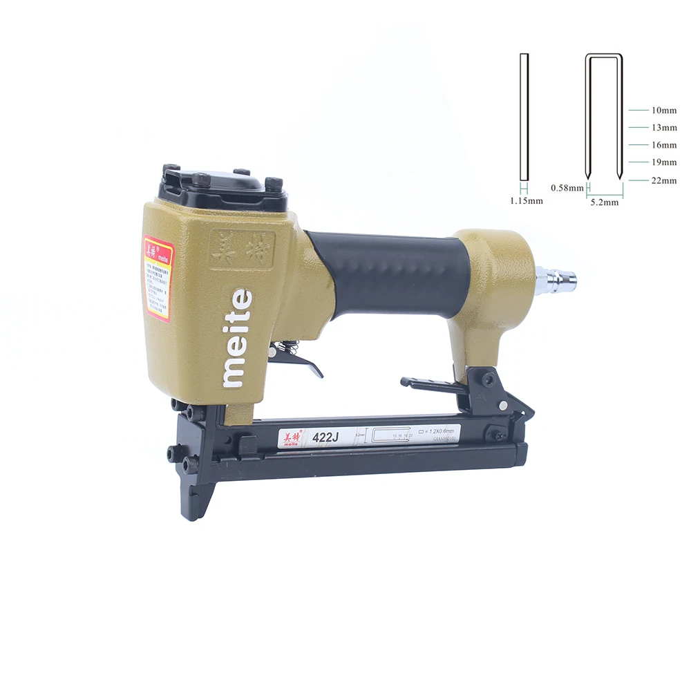 Pistola de Pregos Meite Pneumático Grampeador Ferramentas Brad Nailer Arma 422j ar