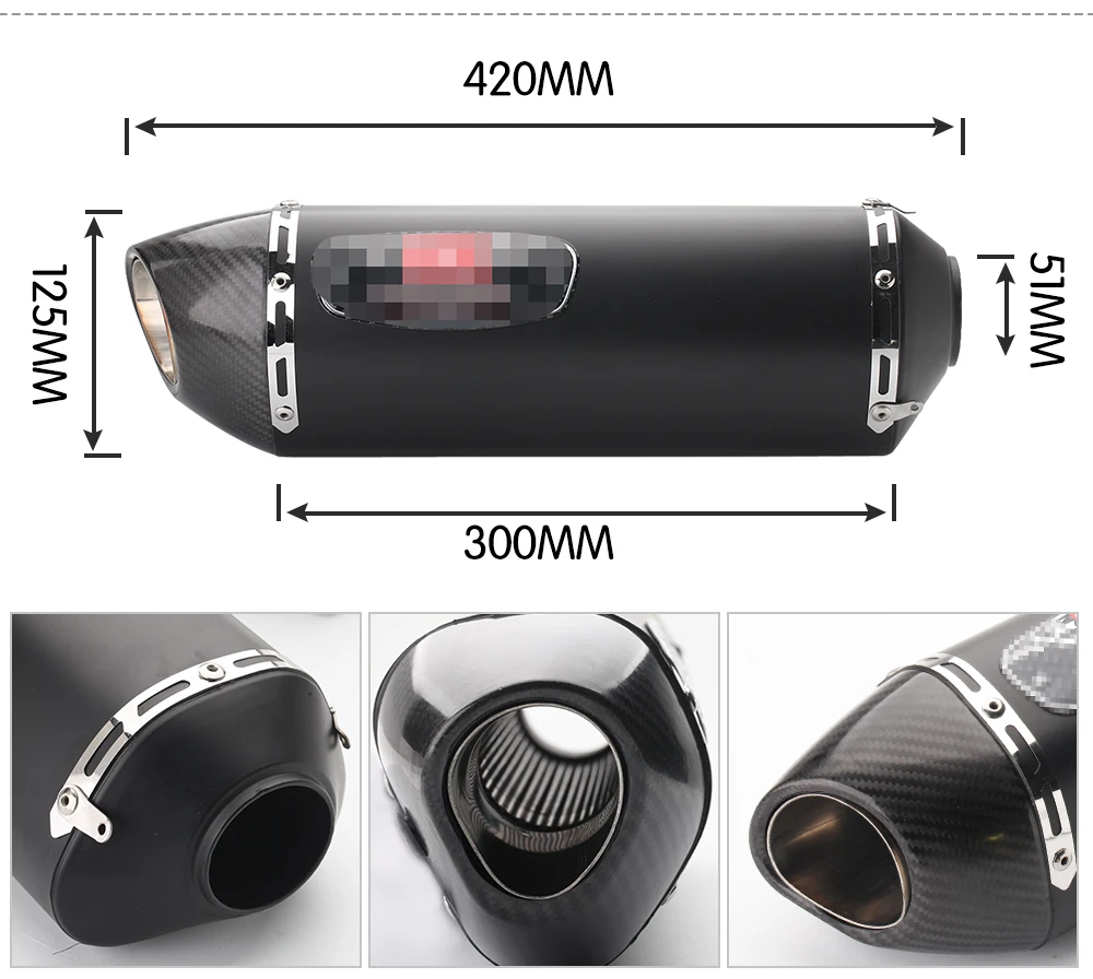 Модифицированный спортивный автомобиль CBR3/500G310GSZX-6R10R R6 FZ8 rc390 модифицированный Jicun выхлопная труба Универсальная