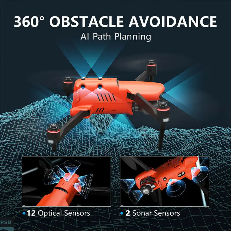 Autel Robotics EVO II/Pro 8K 6K Drone 40min Flight Time quadcopter with camera 60fps Ultra HD Video Photos Drone Remote Control