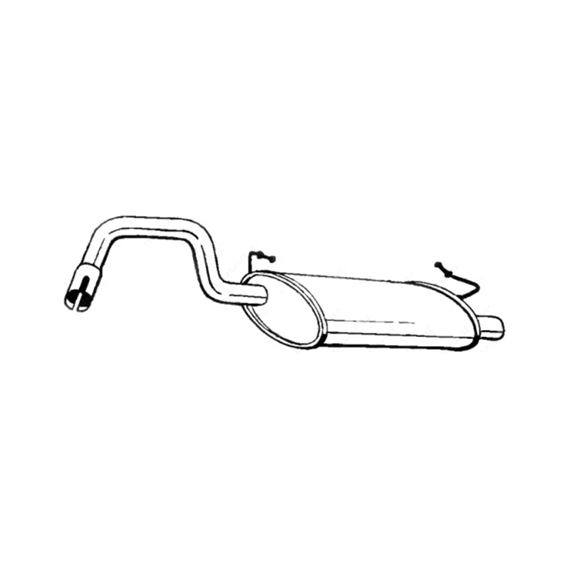 BOSAL 235-175 Глушитель для Volvo 440, 460; 1.7 Turbo(задний) 58329