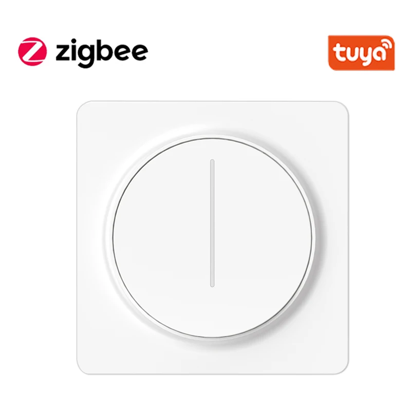 Interruptor de atenuación inteligente Tuya Zigbee, Control remoto táctil, atenuador LED por voz, compatible con asistente de Alexa y Google Home