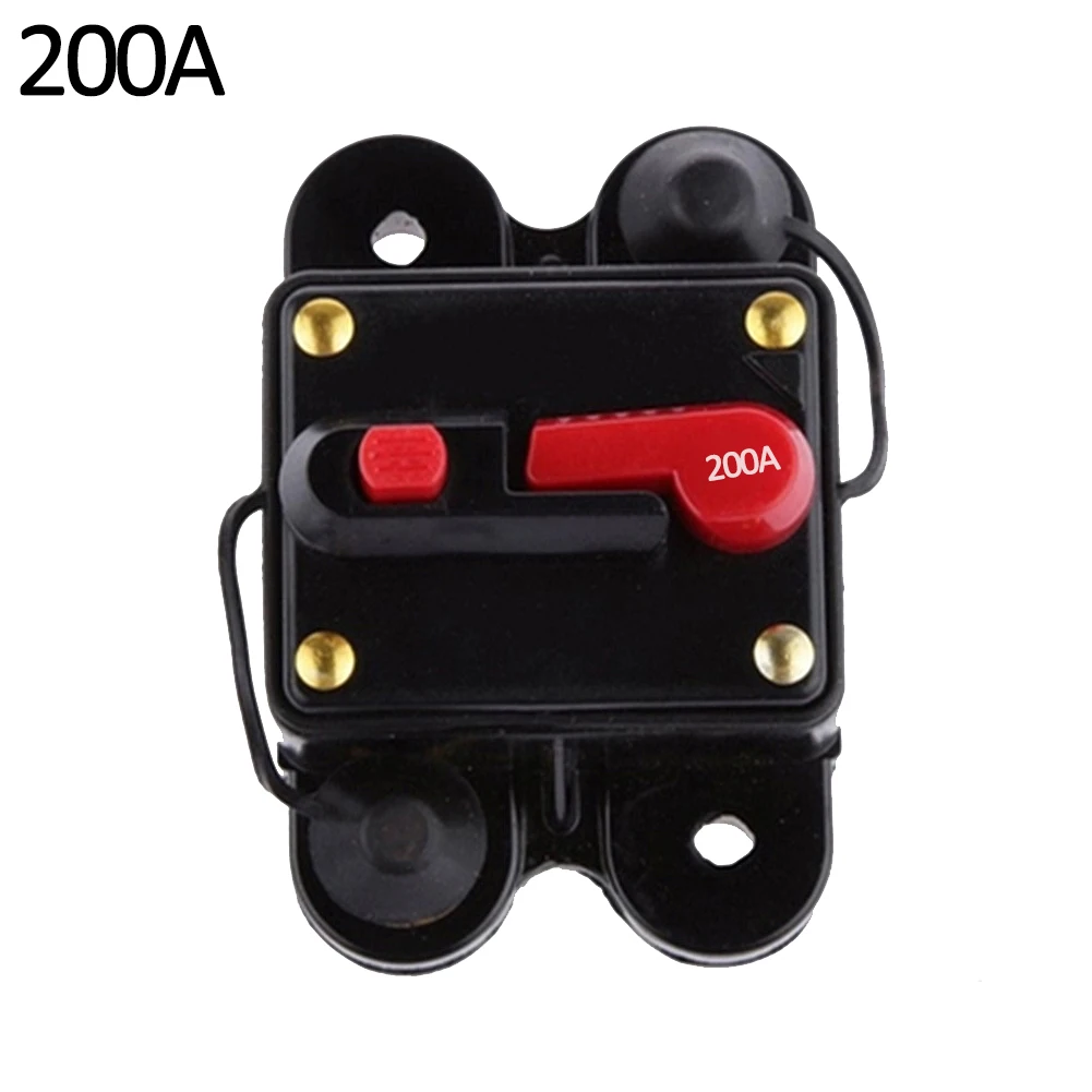 80-300A AMP 12 V-24 V автомобильный аудио Conversion Kit с выключатель автоматический предохранитель держатель Мощность защита автоматического восстановления автомат защити цепи