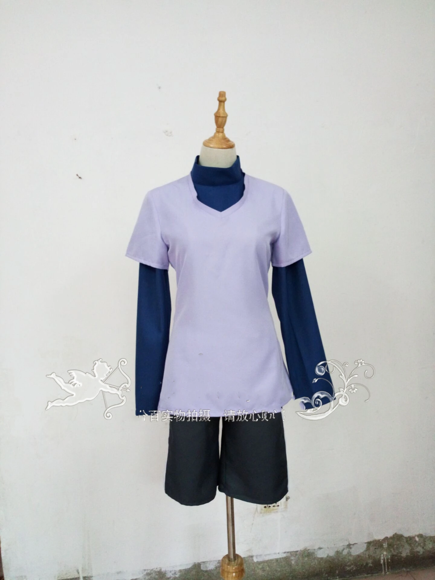 costume Аниме Охотник Killua Zoldyck Косплей Костюм японского аниме Униформа топ шорты парик Полный наборы одежда на Хэллоуин, костюмы - Цвет: costume
