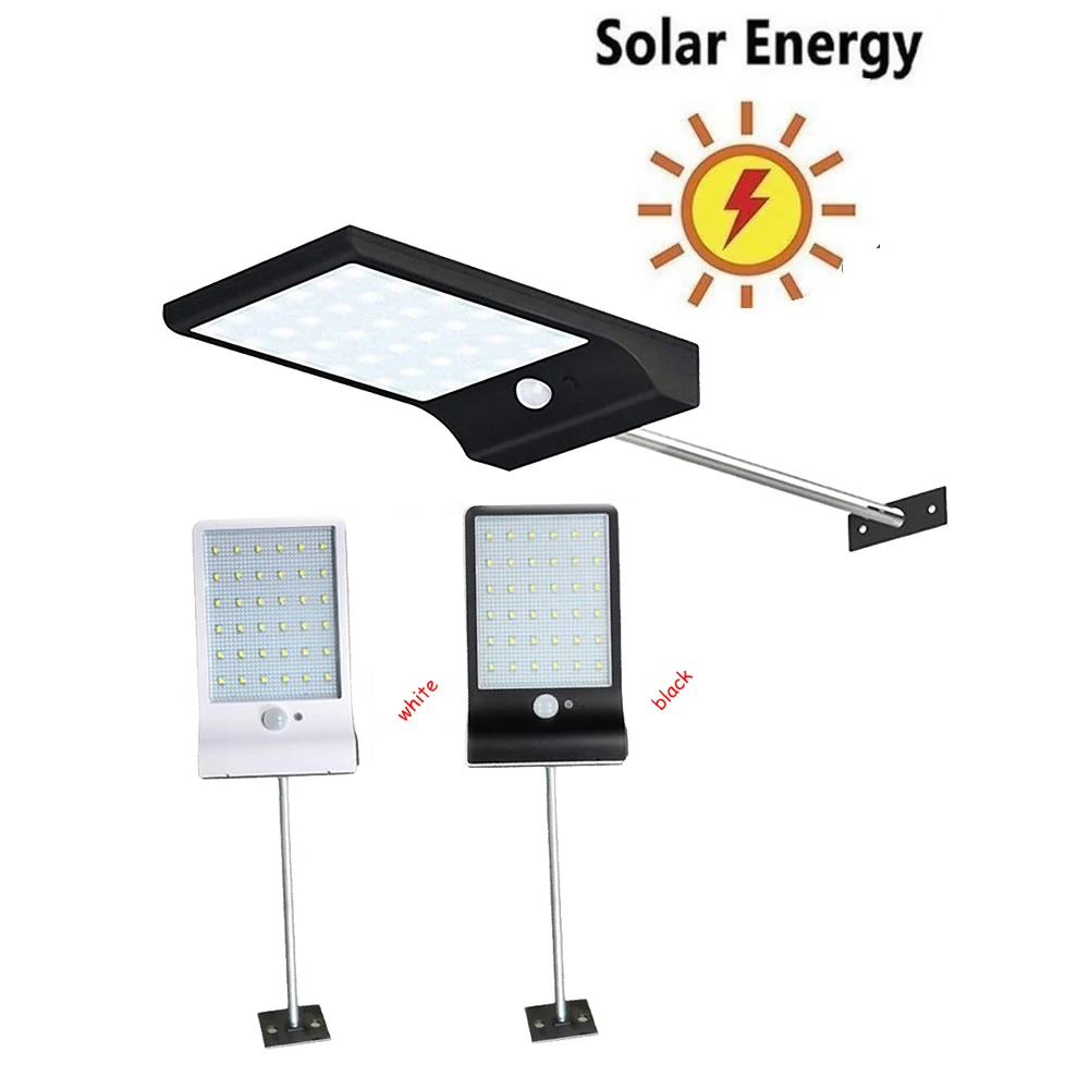 

36 LED Solar Light Motion Sensor Waterproof Garden Security solar Lamp spot flood lights 3 mode with metal pole street wall yard