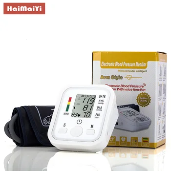

Hot sale Home Health Care Digital Lcd Upper Arm Blood Pressure Monitor Heart Beat Meter Machine Tonometer for Measuring Automati