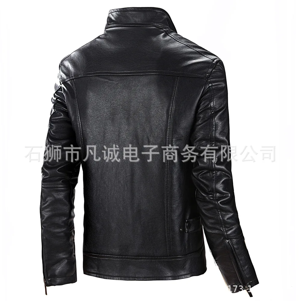 AliExpress 3D мужская одежда из искусственной кожи версия кожаная куртка пальто большой размер