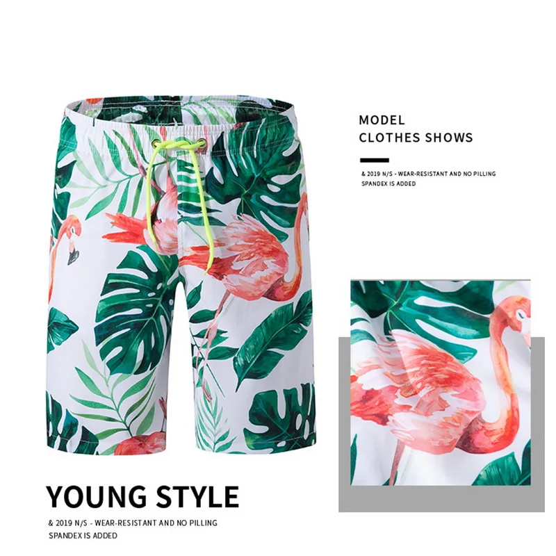 Flash Sale Swimming Beach Shorts Men Swimwear Quick Dry Swimsuit Swim Trunks Beachwear Bathing Surf Summer Running Pocket Bottoms