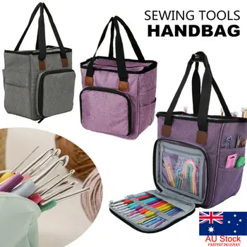 

Crochet Hooks Yarn Storage Tote Bag Knitting Tool Accessory Carry Organizer Case
