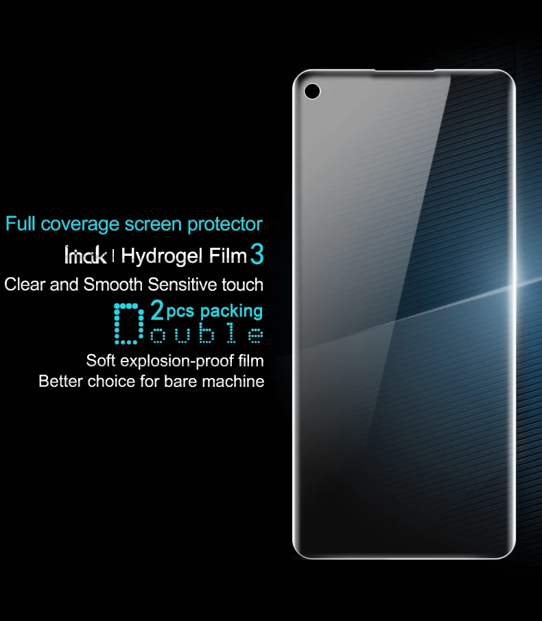 2 шт. полное покрытие для huawei Nova 5i pro mate 30 Lite защита экрана Защита задней крышки Imak прозрачная Гидрогелевая пленка