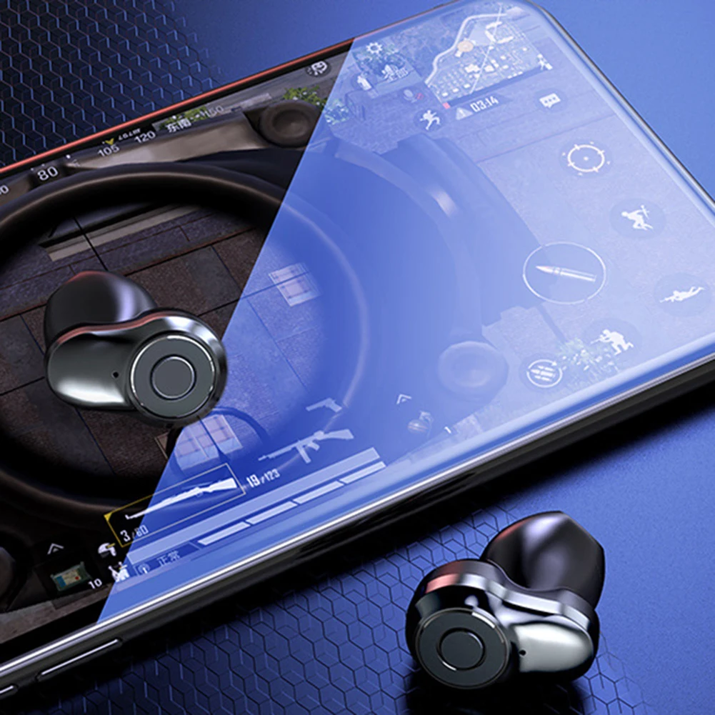 Портативные TWS стерео Bluetooth 5,0 беспроводные музыкальные наушники-вкладыши водонепроницаемые спортивные наушники с зарядным устройством