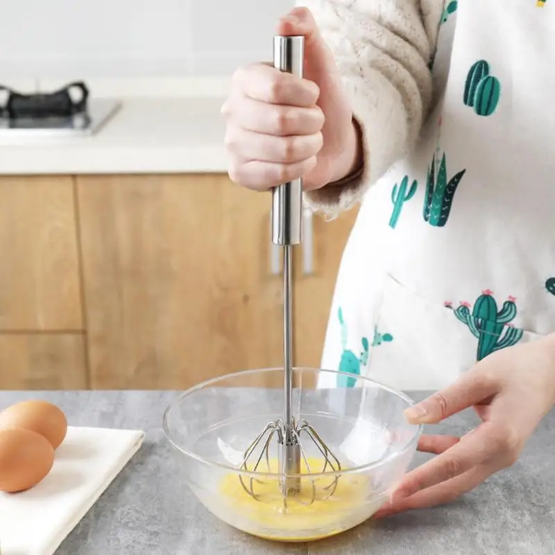 

Kitchen Tool Egg Stirrer Lightweight and Delicate Practical Economy Portable Mini Stainless Steel Hand Whisk Mixing Mixer