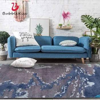 

Bubble Kiss European Style Fashion Abstract Dark Blue Gray Carpets For Living Room Home Bedroom Decor Customized Rugs Floor Mat