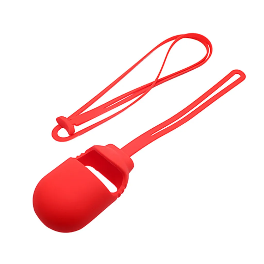 Red Силиконовый чехол с веревкой для samsung Galaxy Buds, беспроводные Bluetooth наушники, защитный чехол, коробка для зарядки, оболочка кожи, 19 октября - Цвет: Red