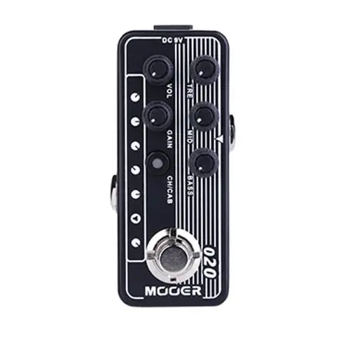MOOER 020 BLUENO гитарная педаль BLUENO содержит 2 канала высокого качества двухканальный Предварительный усилитель независимый 3 полосный эквалайзер