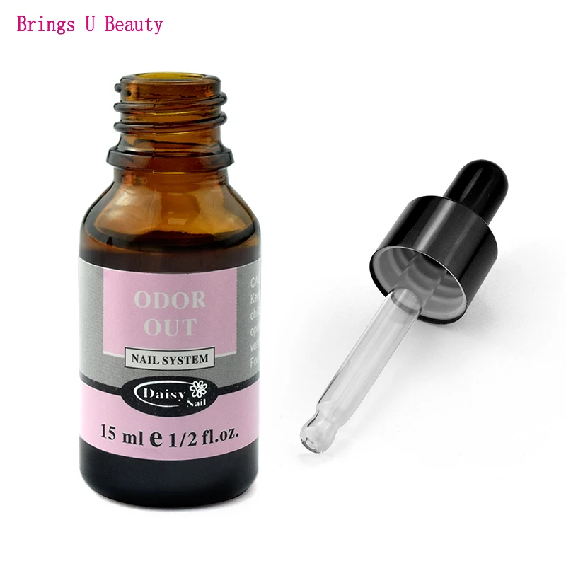 Nail Art Peach Fragrance Odorizer Acrylic Liquid ODOR OUT Odor Removal with Dropper Tube Design nail acrylic liquid