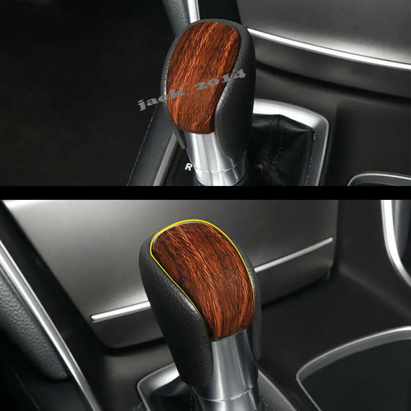 Для Honda Accord- аксессуары ручка переключения передач отделка персикового дерева рычаг переключения зерна