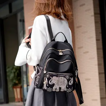 

Anti-theft Nylon Backpack Travel Casual Rucksack College Daypack for Teenager