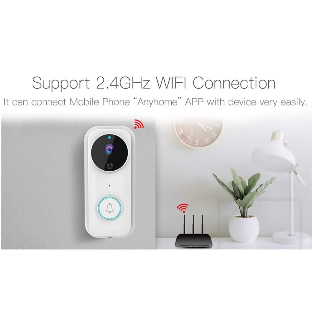 Видео дверной звонок беспроводной WiFi дверной звонок монитор Сигнализация дверь ip-камера для домофона батарея Открытый водонепроницаемый IOS Android