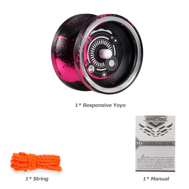 MagicYoyo T7 Responsive Yoyos for Kids Beginner Yoyo with Narrow Bearing Steel Axle Aluminum Alloy Body Looping Play Classic toy 2