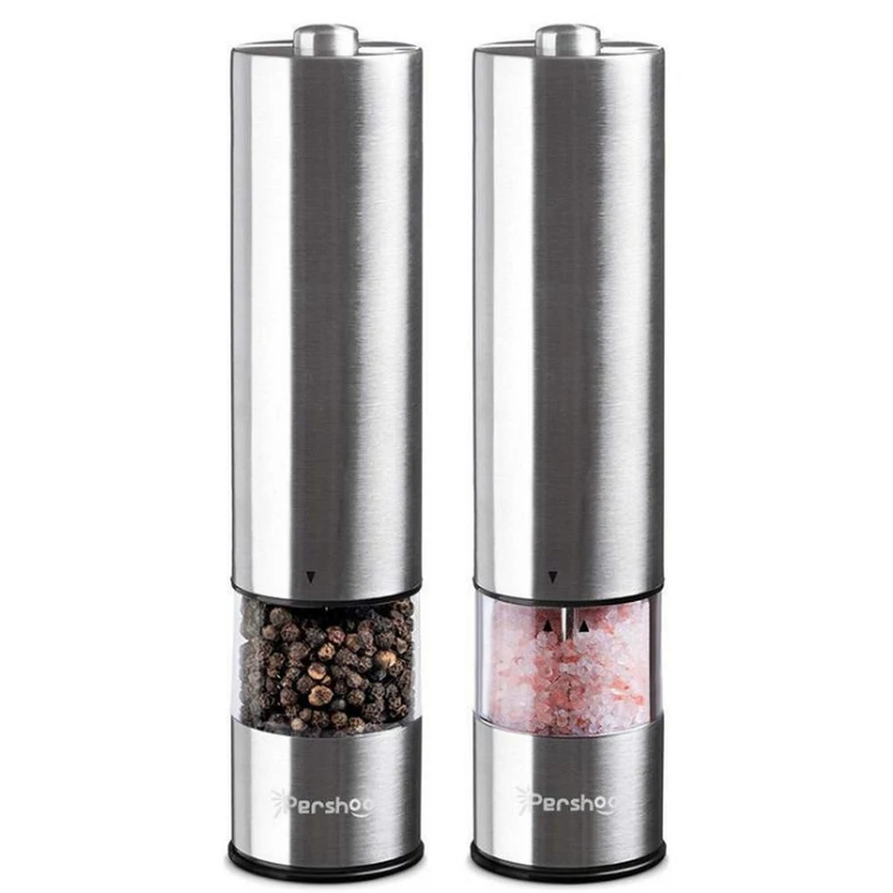 

Stainless Steel Electric Salt and Pepper Pepper Mill Spice Grinder Adjustable Ceramic Grinder Kitchen Tool