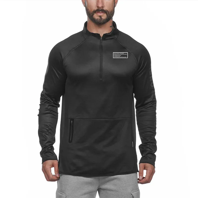 Men Sport Shirts Compression Long Sleeve Running GYM Jackets Breathable Quick Dry Running Fitness Training Sportswear Jerseys