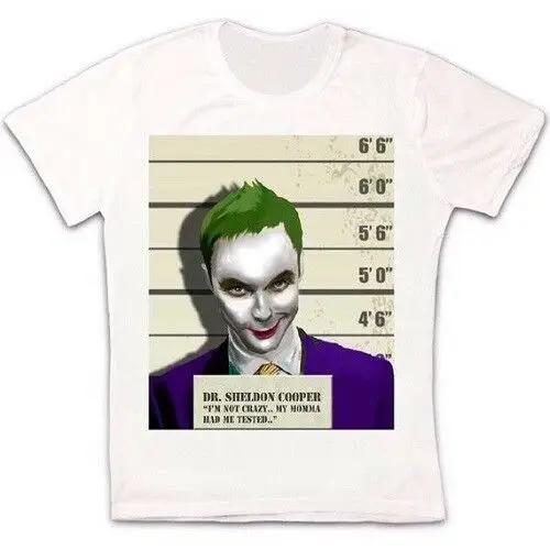 Dr. Sheldon Cooper Joker забавный подарок Ретро стиль хипстер унисекс футболка для мужчин