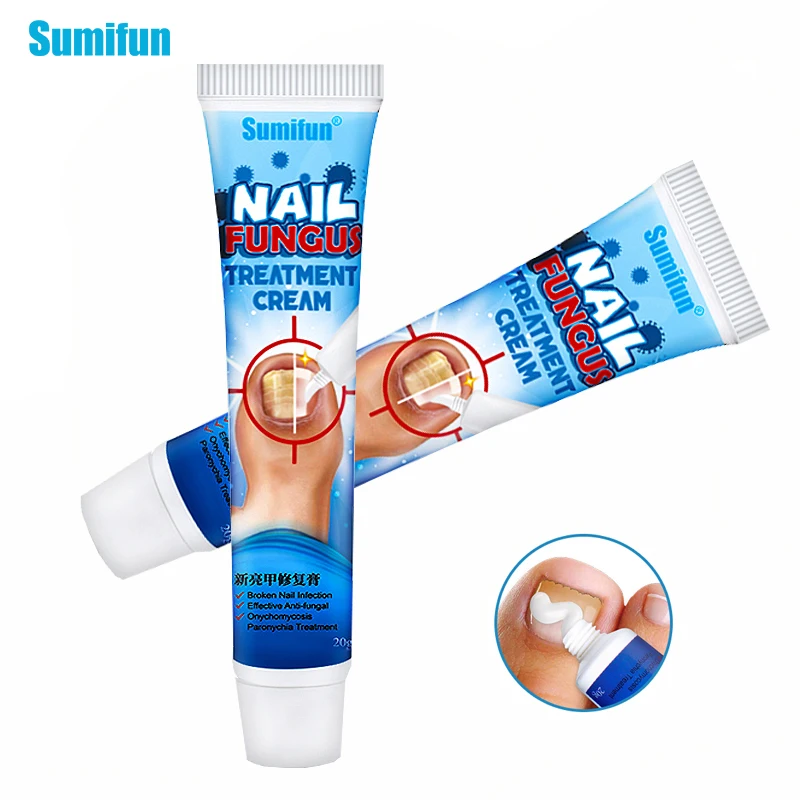 

20g/pcs Sumifun Fungal Nail Treatment Antibacterial Repair Ointment Whitening Toe Anti Infection Nail Repair Cream Nail Care