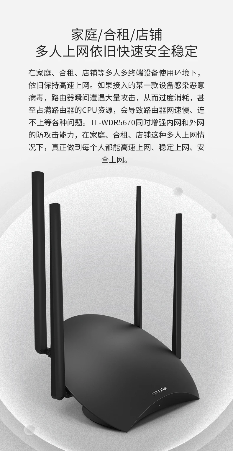 TP-LINK TL-WDR5670 AC1200 двухдиапазонный 2,4G& 5G беспроводной маршрутизатор wifi