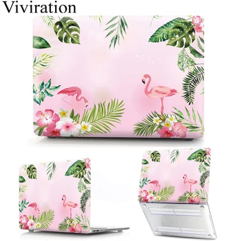 

Ins Flamingo PVC Laptop Replace Case Cover Shell For Apple MacBook Air Pro Retina 11 12 13.3 15.4 Inch With Touch Bar Laptop Bag