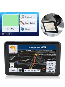 

GPS Car Navigation USB Charging Car Charger Convenient FM Transmitter Navigator 5.0 Inch GPS Device