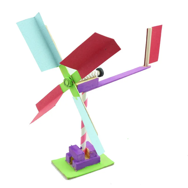 

DIY Anemometer Science And Technology Small Production Students Wooden Handmade Model Science Experiment Educational Creative To