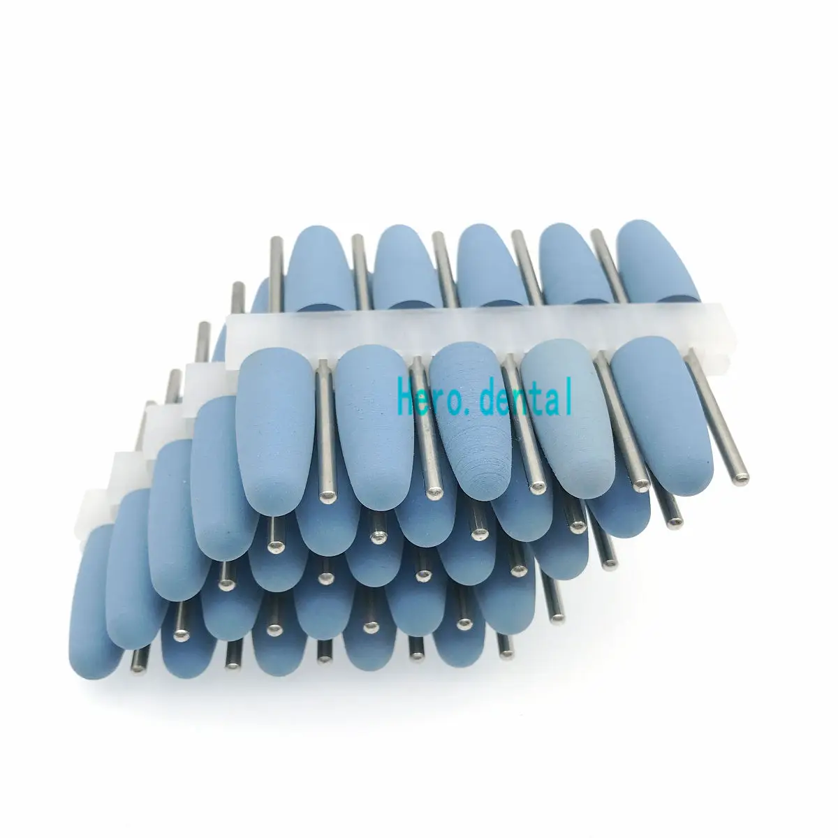 50 шт. стоматологическая силиконовая резина полировальные инструменты Стоматологическая Полировка Боры для смолы база синий
