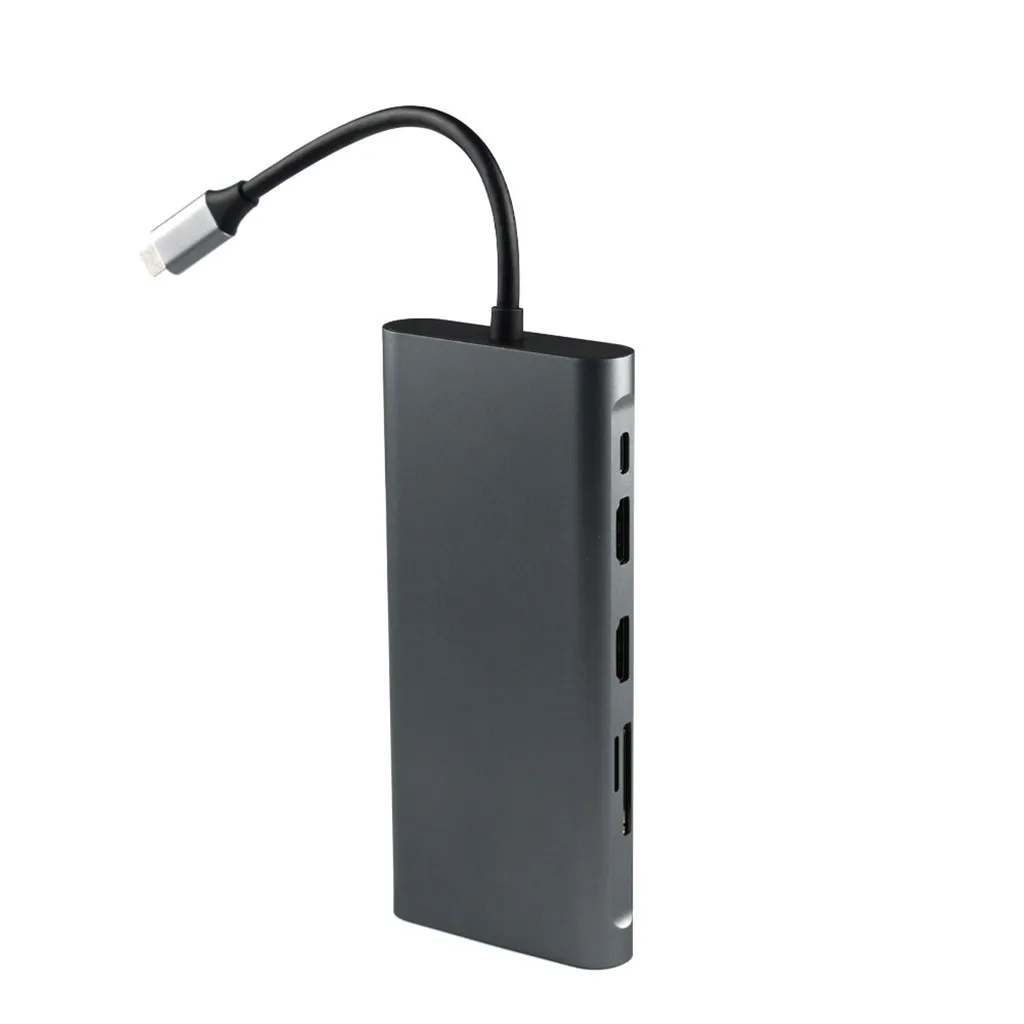 Покупка type c to double HDMI+ RJ45+ VGA type c to 2 hdmi pd sd tf Аудио VGA USB3.0 артефакт для офиса и дома