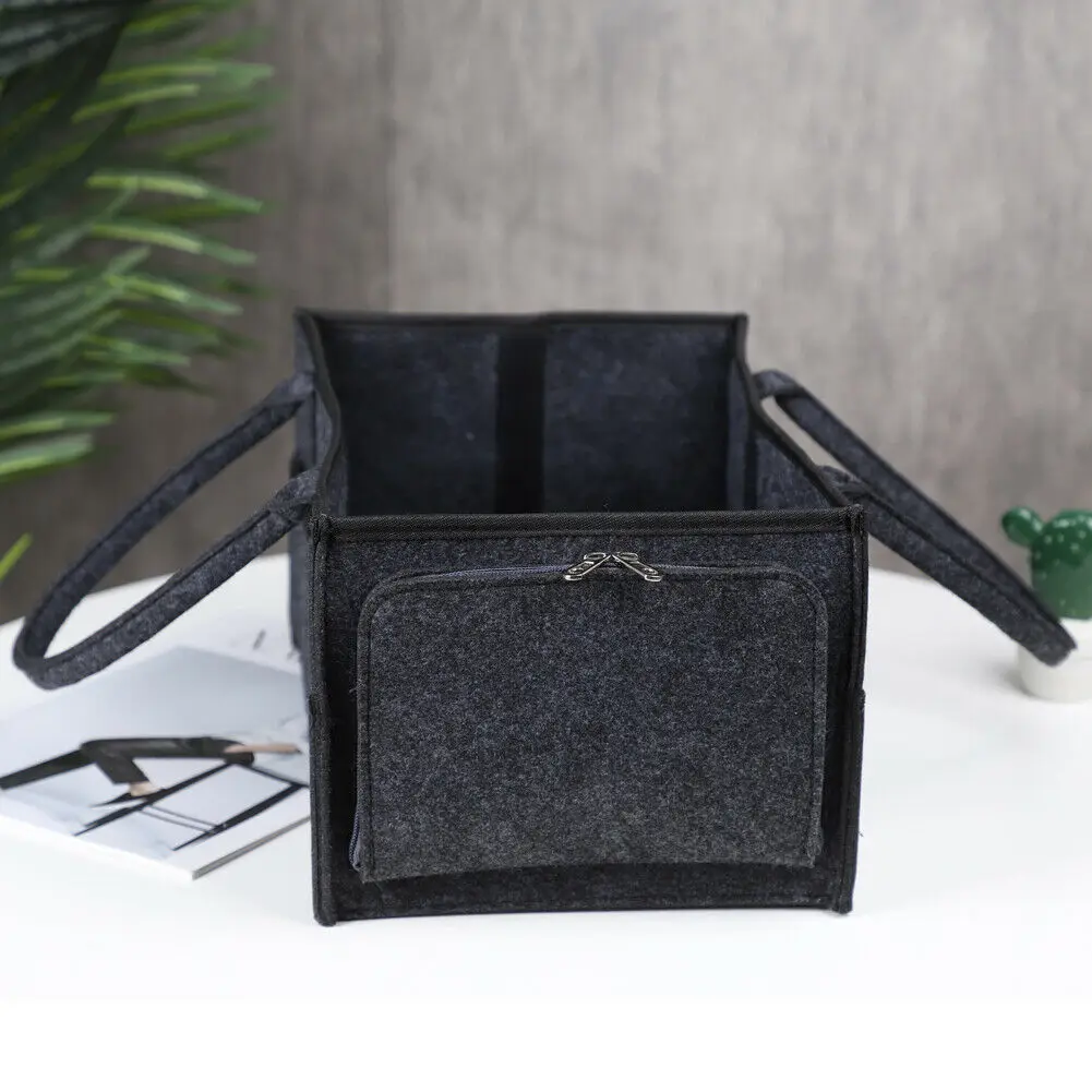 Baby Felt Cloth Portable Storage Bag Foldable Large Size Diaper Caddy Changing Table Organiser Toy Storage Basket Car Organizer
