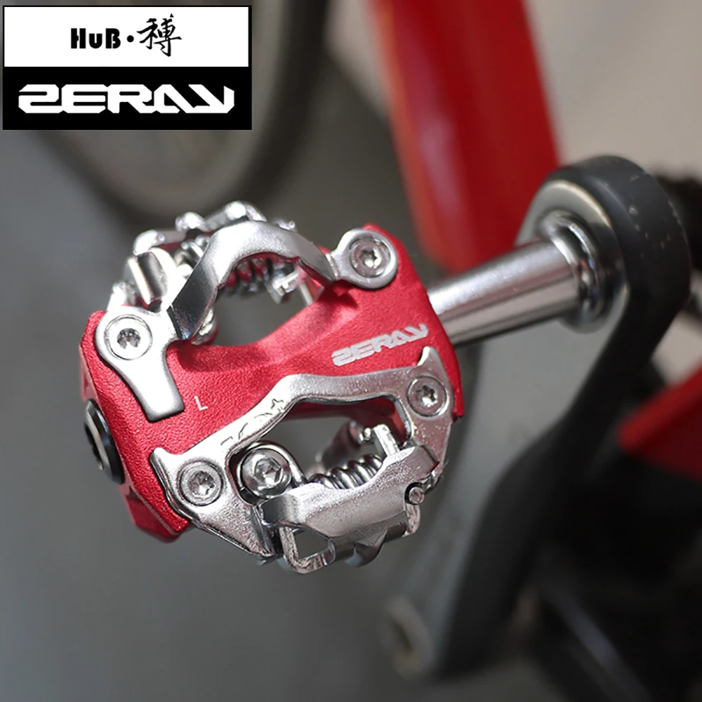 Ceny ZERAY ZP 108S mtb pedały pedał do roweru górskiego samoblokujący ze stopu aluminium ze stopu aluminium pedał MTB jazda na rowerze SPD pedał rowerowy akcesoria rowerowe