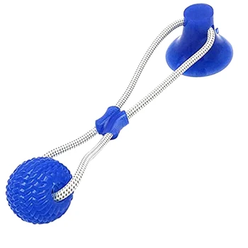 

Dogs Bite Toy Pet Dog Suction Cup Molar Toys Dog Tug Rope Ball Bite toys Pet Interactive Teether Bite Toy