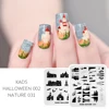 KADS Nail Stamping Plates Set Nail Art Templates Stamping Plate Flower Chinese Halloween ChristmasManicure Stencil Set 4