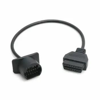 

For Mazda Ford Diagnostic Cable 1pc Male Extension Connector Adapter Scanner 17 to 16 Pin