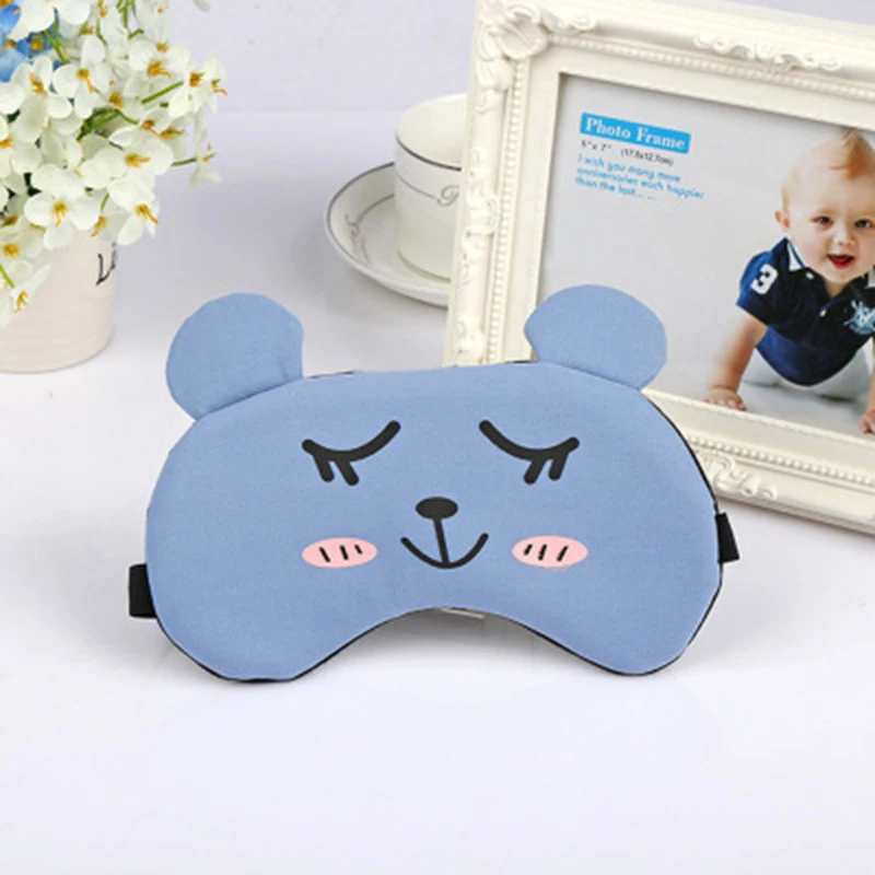 New Cute Sleeping Eye Mask Cartoon Shading Eye Shade Sleeping Cover Eyepatch Blindfolds Eyeshade Health Sleep Shield Light