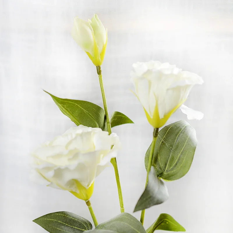 70 см Высота Trigeminal Eustoma Искусственные цветы реалистичные расположение для сада дома День святого Валентина Декор